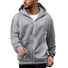 Load image into Gallery viewer, Backpack Men's Loose Sports And Leisure Hooded Zipper Sweatshirt +
