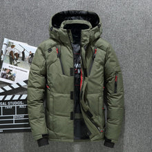 Load image into Gallery viewer, Outdoor Windproof Hooded Jacket Leisure Sports Coat With Pockets Warm Mens Clothing +