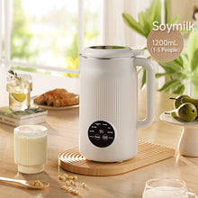 Load image into Gallery viewer, 110V-220V 1200ml Soybean Milk Machine Multifunction Juicer Portable Blender Automatic Heat Home Soy Milk Maker Kitchen Gadgets +