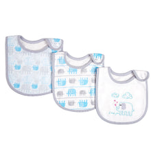 Load image into Gallery viewer, Simple Cartoon Printed Cotton Waterproof Baby Bib +