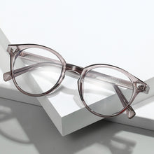 Load image into Gallery viewer, Fashion Plain Glasses Retro Rivet Frame Glasses Anti Blue Light +