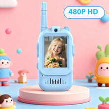 Load image into Gallery viewer, Mini Video Wireless Walkie Talkies For Kids Handheld 2 Pack Rechargeable Intercom Cam Outdoor Family Games Gift For Boys Girls +