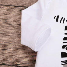 Load image into Gallery viewer, Baby Long Sleeve Cartoon Zebra Print Romper Set +