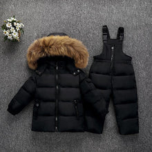 Load image into Gallery viewer, Baby Solid Color Fashion Padded Down Jacket Suit +