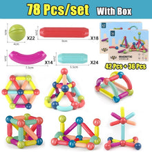 Load image into Gallery viewer, Big Size DIY Magnetic Construction Set Early Learning Constructor Variety Magnetic Rod Building Blocks For Children Toys Gift +