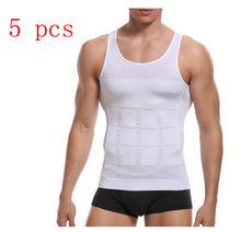 Load image into Gallery viewer, Men's Undershirt Body Tummy Shaper Vest +