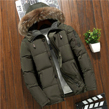 Load image into Gallery viewer, Men's Down Jacket Short White Duck Down +