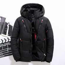 Load image into Gallery viewer, Outdoor Windproof Hooded Jacket Leisure Sports Coat With Pockets Warm Mens Clothing +