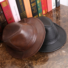 Load image into Gallery viewer, Men's And Women's Cowhide Hats With Big Eaves On The Street +