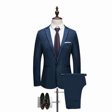 Load image into Gallery viewer, Men's Wedding Suit Jackets Slim Pants Men's Suits +