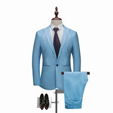 Load image into Gallery viewer, Men's Wedding Suit Jackets Slim Pants Men's Suits +