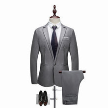 Load image into Gallery viewer, Men's Wedding Suit Jackets Slim Pants Men's Suits +