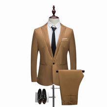 Load image into Gallery viewer, Men's Wedding Suit Jackets Slim Pants Men's Suits +