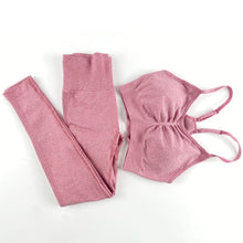 Load image into Gallery viewer, Gym Clothing Leggings Sportswear Crop-Top Yoga-Set +