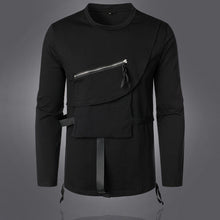 Load image into Gallery viewer, Dark Autumn Personalized Work Clothes Round Neck Bottoming Shirt Long Sleeve T-shirt Men +