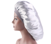 Load image into Gallery viewer, Beauty Print Satin Silk Bonnet Sleep Night Cap +