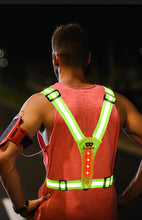 Load image into Gallery viewer, Outdoor Night Run Reflective Vest Riding Warning Light +