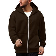 Load image into Gallery viewer, Backpack Men's Loose Sports And Leisure Hooded Zipper Sweatshirt +