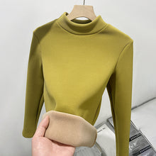 Load image into Gallery viewer, Fleece-lined Warm Autumn And Winter Women's Long Sleeve Turtleneck Sweater +