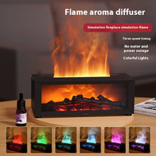 Load image into Gallery viewer, New Flame Aromatherapy Machine Colorful Essential Oil Diffuser Home Large Fog Volume Flame Humidifier 3D Flame Fireplace Machine +