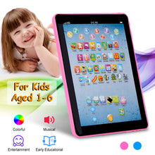 Load image into Gallery viewer, Baby Learning Tablet Educational Mini Pads Toys Touch Learn Toddler Tablet For ABC Numbers Words Gift For Boys Girls Aged 1-6 Year Old Kids +