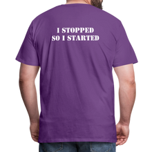 Load image into Gallery viewer, I Stopped Men's Premium T-Shirt - purple