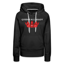 Load image into Gallery viewer, Queens Women's Premium Hoodie Classic Hooded Sweater - black