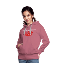Load image into Gallery viewer, Queens Women's Premium Hoodie Classic Hooded Sweater - mauve