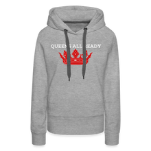 Load image into Gallery viewer, Queens Women's Premium Hoodie Classic Hooded Sweater - heather grey