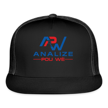 Load image into Gallery viewer, APW Trucker Cap - black/black