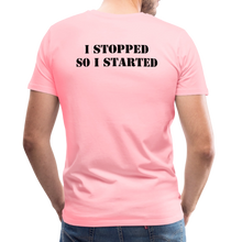 Load image into Gallery viewer, I Stopped Men's Premium T-Shirt - pink