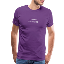 Load image into Gallery viewer, I Stopped Men's Premium T-Shirt - purple