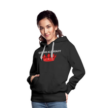 Load image into Gallery viewer, Queens Women's Premium Hoodie Classic Hooded Sweater - black