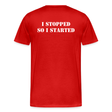 Load image into Gallery viewer, I Stopped Men's Premium T-Shirt - red