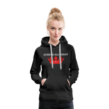 Load image into Gallery viewer, Queens Women's Premium Hoodie Classic Hooded Sweater - black