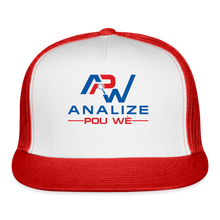 Load image into Gallery viewer, APW Trucker Cap - white/red