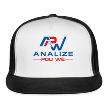 Load image into Gallery viewer, APW Trucker Cap - white/black