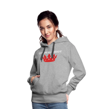 Load image into Gallery viewer, Queens Women's Premium Hoodie Classic Hooded Sweater - heather grey