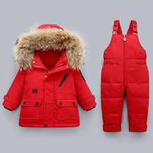 Load image into Gallery viewer, Winter Baby Boy's Down Jacket Suit Two Piece Jumpsuit +