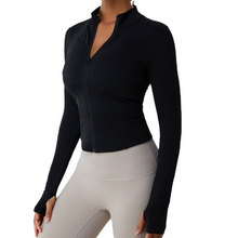 Load image into Gallery viewer, Fleece-Lined Yoga Jacket +