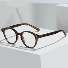 Load image into Gallery viewer, Fashion Plain Glasses Retro Rivet Frame Glasses Anti Blue Light +