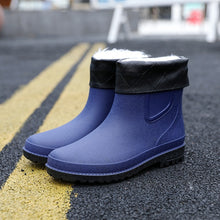 Load image into Gallery viewer, Short Tube Water Shoes Men Rain Boots Autumn And Winter +