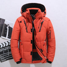 Load image into Gallery viewer, Outdoor Windproof Hooded Jacket Leisure Sports Coat With Pockets Warm Mens Clothing +
