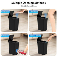 Load image into Gallery viewer, 12L Smart Trash Bin Rubbish Motion Sensor Touchless Bathroom Odorless Toilet Trash Can +