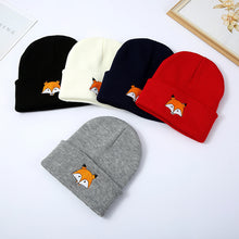 Load image into Gallery viewer, Men And Women Fashion Versatile Fox Embroidery Knitted Hat +