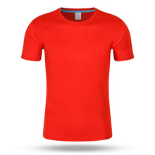 Load image into Gallery viewer, Outdoor Round Neck Solid Color Group Clothes Advertising Shirt Short Sleeve T-shirt +