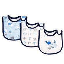 Load image into Gallery viewer, Simple Cartoon Printed Cotton Waterproof Baby Bib +
