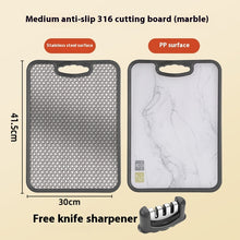 Load image into Gallery viewer, Antibacterial Cutting Board 304 Stainless Steel Chopping Board Kitchen +
