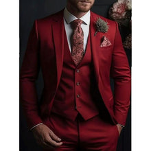 Load image into Gallery viewer, Men's Three-Piece Business Suit Fashionable Slim-Fit Outfit +