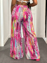 Load image into Gallery viewer, Colorful Pattern Trousers Loose Breathable Women's Trousers Wide Leg Pants+